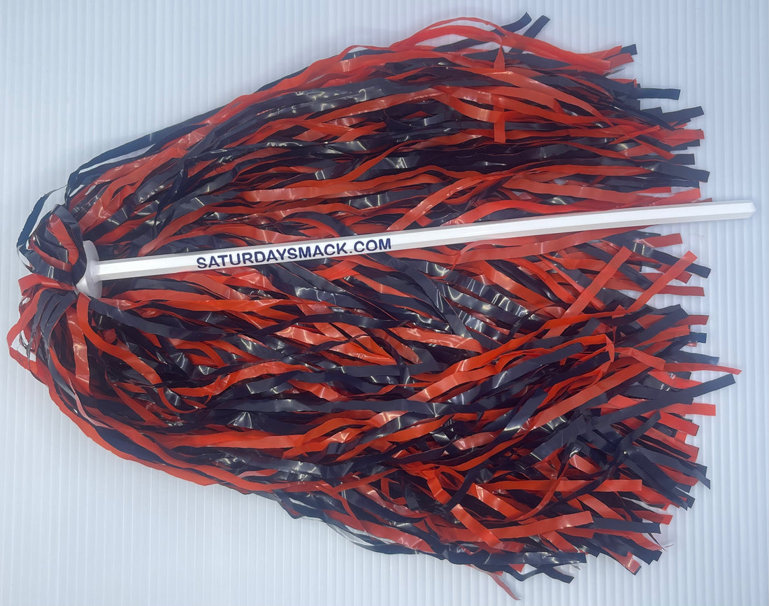 Orange/Navy Pom-Pom Gameday Shakers for Auburn Fans