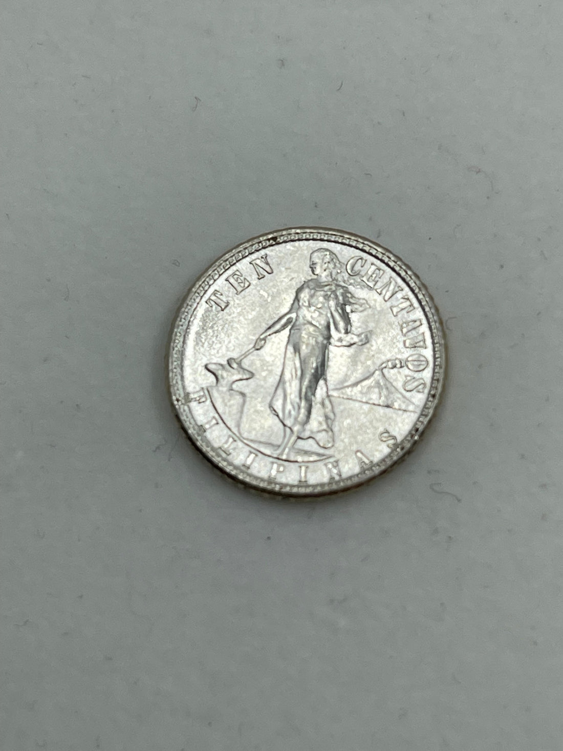 Philippines 10 Centavos Coin Silver UNC 1944 D