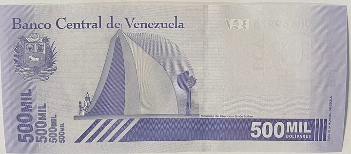 Venezuela 2020 500,000 Bolivar Soberano, P-113, UNC World Banknote