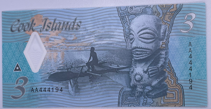 COOK ISLANDS 3 Dollars Polymer 2021 P11 UNC World Paper Money UNC Currency P11