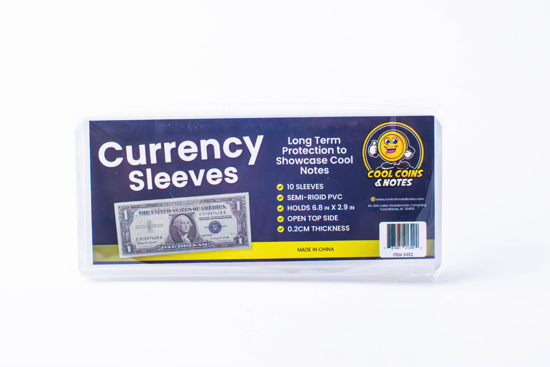 10 Banknote Sleeves Rigid US Dollar Modern Size US Currency Topload Holders Note