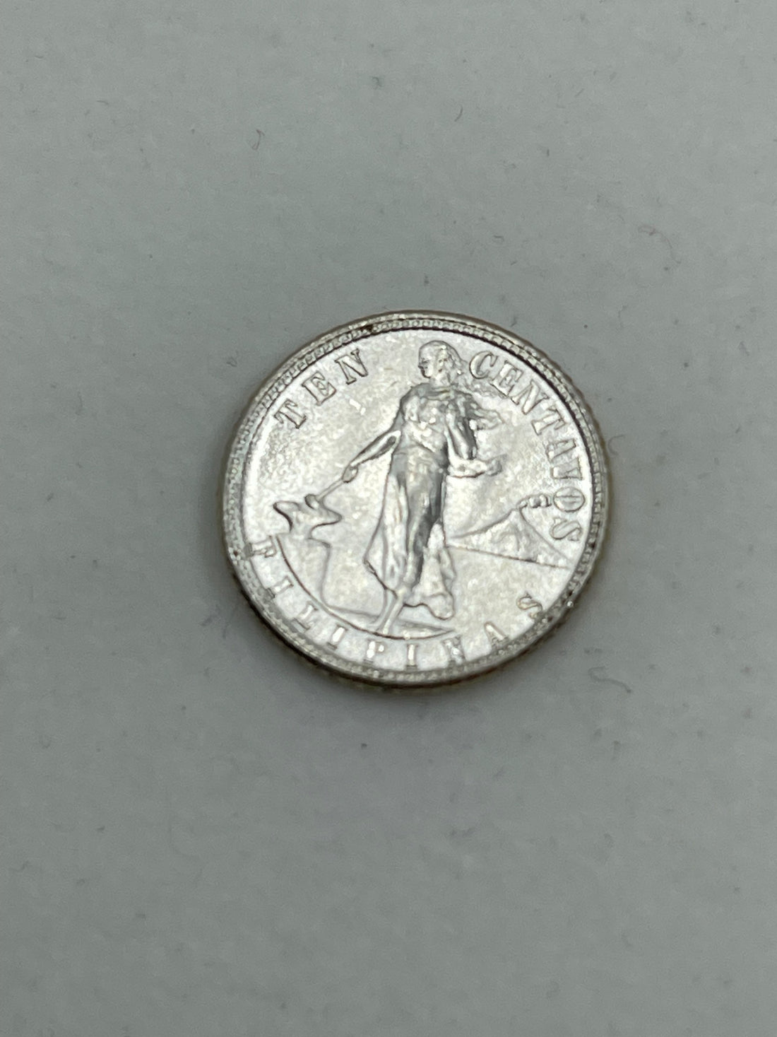 Philippines 10 Centavos Coin Silver UNC 1944 D