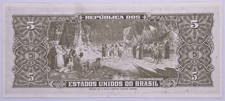 Brazil ND (1964) 5 Cruzeiros P-17 Used Banknote