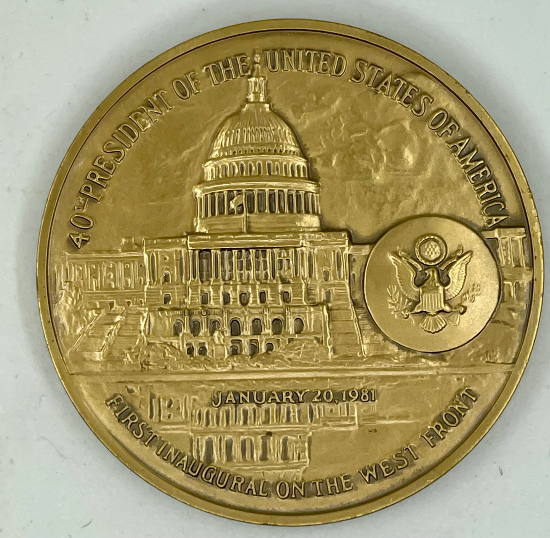 1981 Ronald Reagan Inaugural Bronze Medal Medallic Art Co.